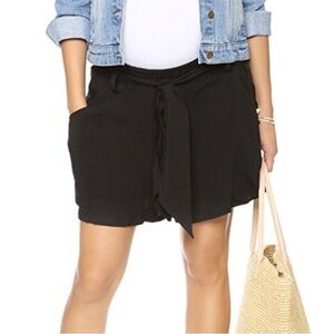 Hatch || The Stroll Shorts Belted Loose Black 2 / M NWT